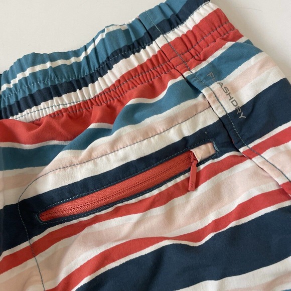 The North Face Shorts‎ Women’s Medium Striped Flashdry Hiking Activewear Running - Picture 6 of 11